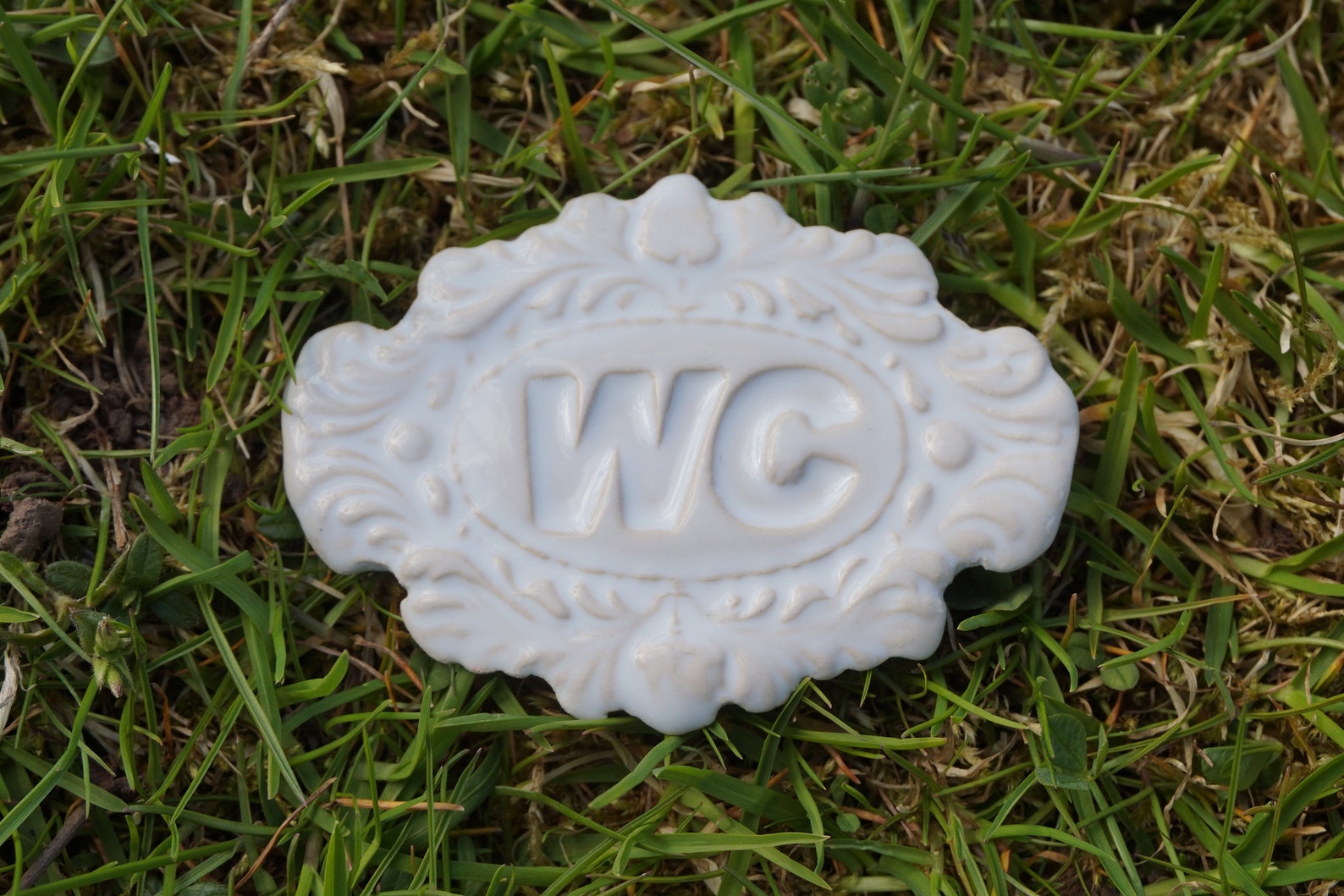 Ceramic WC Sign / Door Sign / Bathroom Sign / Vintage Door - Etsy