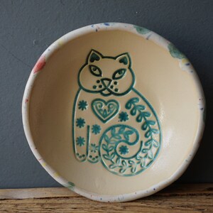 One In LOVE With cats Bowl / Handy Ceramic Breakfast Bowl / Snack Bowl / Jewelry holder image 10