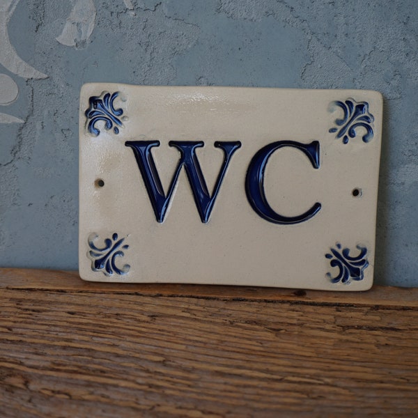 Blue Bathroom Ornaments Etsy