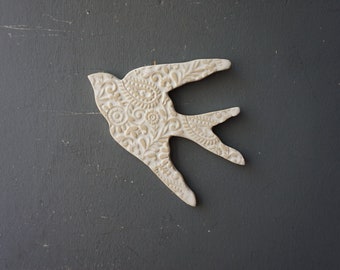 Ceramic SWALLOW Wall/Garden decor