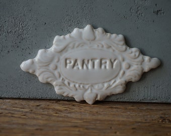 PANTRY Schild / Vintage Deko / Türschild / Türschild