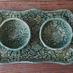 Set of 2 Bowls / Snack Bowls / Dip Bowls / Spice bowls / Sauce Bowls / Salt and Pepper / Tea candle holder image 6