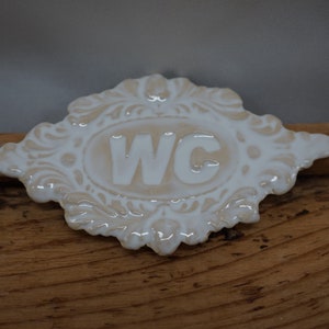 WC Sign / Home decor / Door decor / Bathroom sign / Vintage decor / Door Plaque