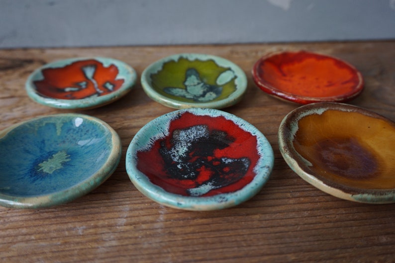 Set of 6 Round Mini Bowls / Bulk ceramic bowls for Gifts image 3