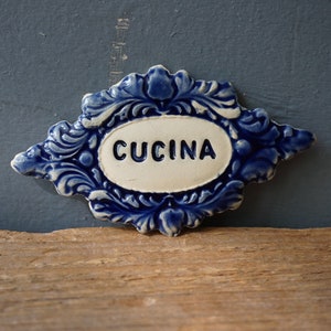 KITCHEN Sign / Home decor / CUCINA Door sign / Vintage decor / Door Plaque