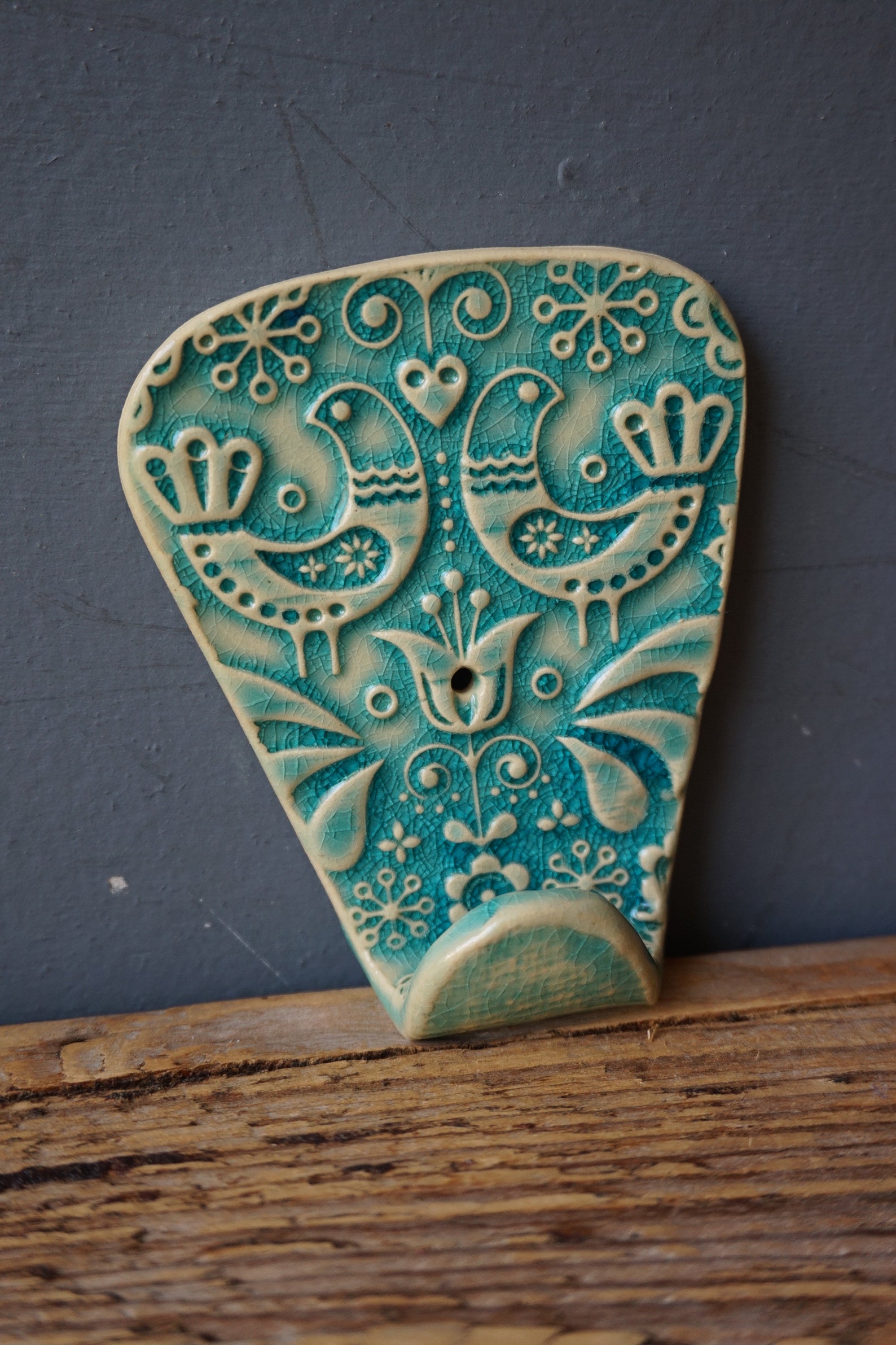 ONE Love Birds Towel Hook / Ceramic Hook / Scandinavian Etsy