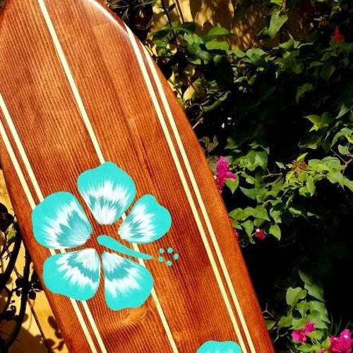 SURFBOARD 411 WALL ART Hawaiian Surf Beach Decor Longboard Etsy