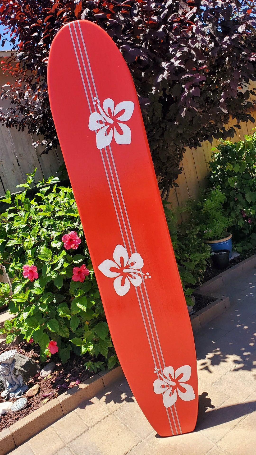 7 Ft. Classic 711 SURFBOARD WALL ART Hawaiian Surf Beach Decor