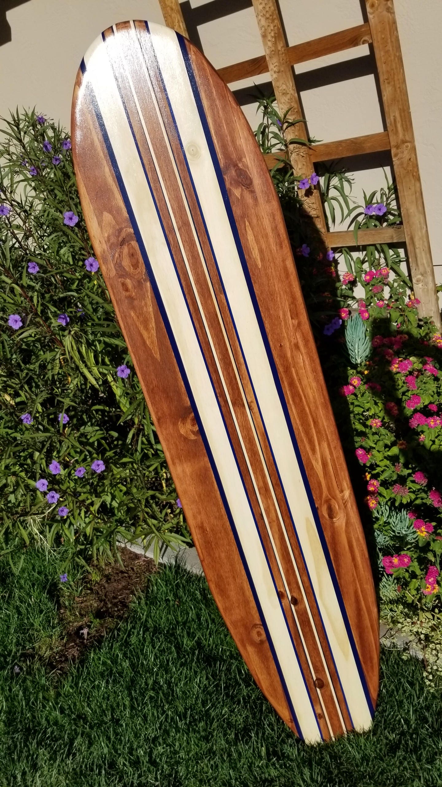 6ft. Classic 24C SURFBOARD WALL ART Hawaiian surf beach Etsy
