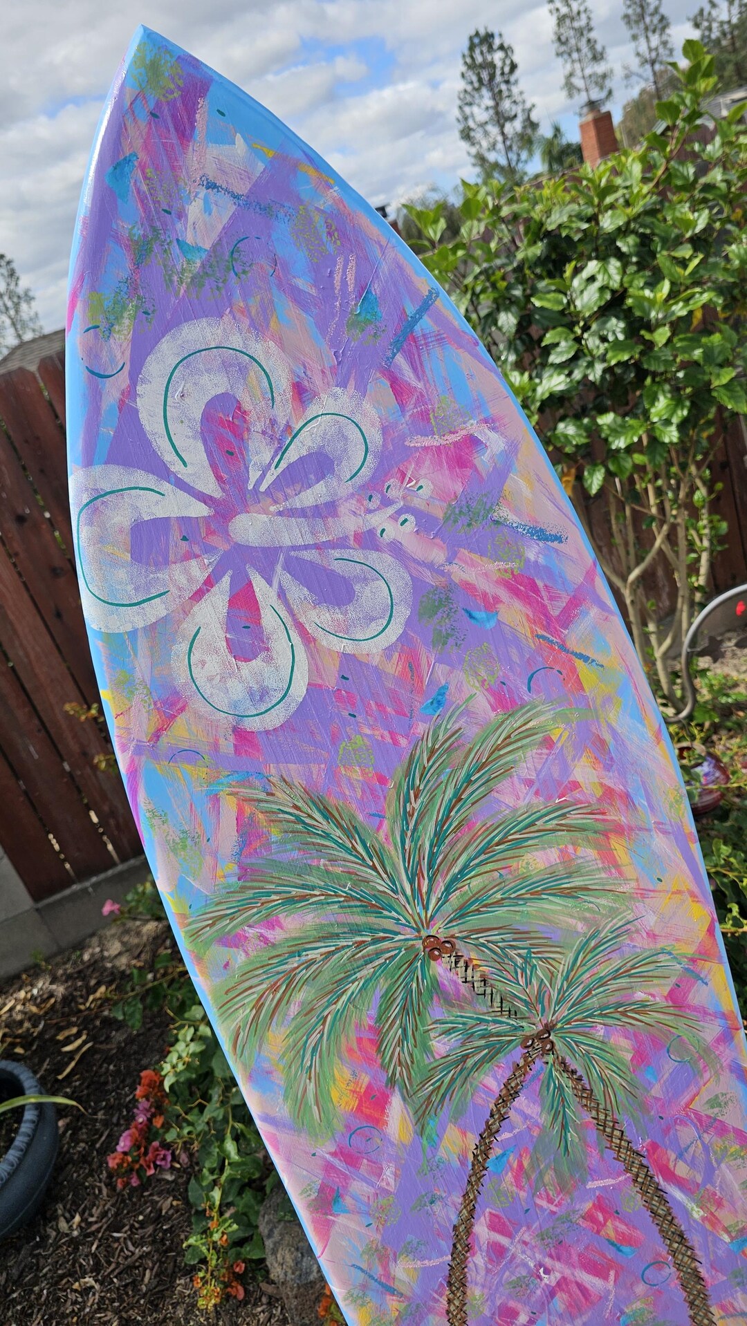 Tropical Surfboard Wall Art | Hawaiian Beach Decor | Nursery Surf Board ...