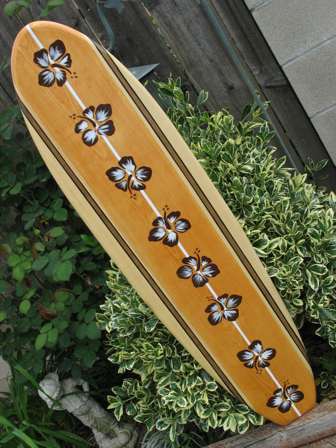 Vintage Hawaiian Surfboard Wall Art | Tiki Bar Decor - Etsy