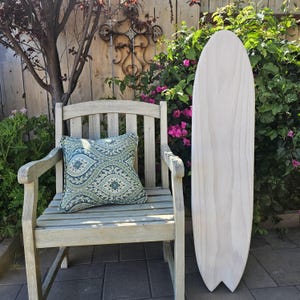 White wash Surfboard Wall Art Decor | Hawaiian Tropical decoration | Beach Surf board | Pick Stain