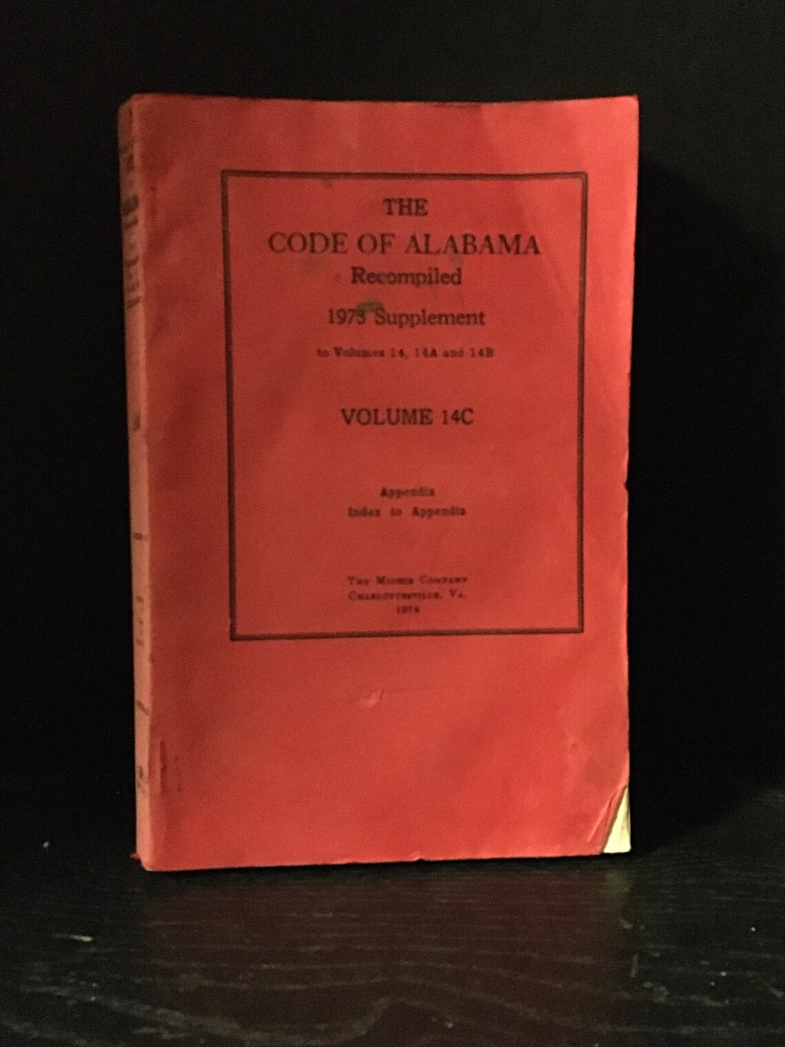 Thé Code of Alabama Volume 14C Etsy