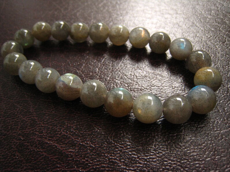 gemstone bracelet,labradorite bracelet,stone bracelet,elastic bracelet image 4