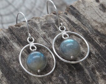 labradorite earrings,dangle earring,sterling silver