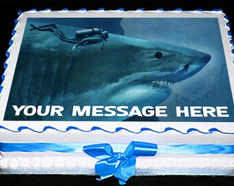 Jaws cake topper | Etsy