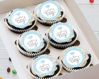 PRECUT Sparkle 50th Birthday Edible Toppers Mini Standard Cupcake Oreo Cookie Cake Pop Lollipop Birthday Icing Image Party Favors