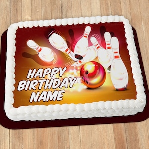 Edible Bowling Cake Topper Wedding - Etsy