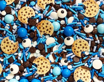 Cookies! Candy Sprinkle Mix: W/ Edible Wafer Cookie Images for Cakes, Cupcakes, Frosted Desserts