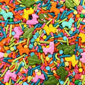 It’s a Fiesta - Edible Candy Shapes Sprinkle Mix for Cakes, Cupcakes, Cookies, Wedding, Birthday, Party Favors, Decoration