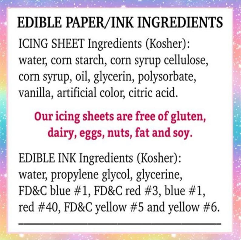 Edible Rx Label Cake Topper – Funny Birthday Icing Image Decoration - Etsy