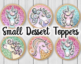 PRECUT Sparkle 50th Birthday Edible Toppers Mini Standard Cupcake Oreo Cookie Cake Pop Lollipop Birthday Icing Image Party Favors