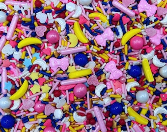 Moon Guardian Candy Sprinkle Mix: Cake, Cupcake, Edible Dessert Decorations