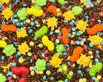 Creepy Crawlers - Edible Candy Shapes Sprinkle Mix for Cakes, Cupcakes, Cookies, Baby, Wedding, Birthday, Party Favors, Decorations