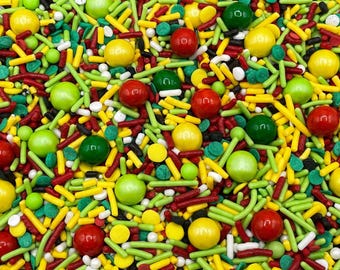 Rasta Party Candy Sprinkles for Cakes, Cupcakes, Cookies, Wedding, Birthday, Favors, Edible Decorations