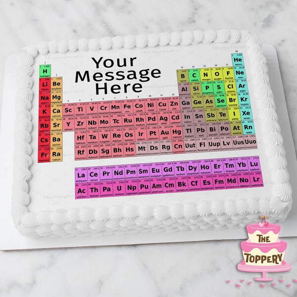 Science Cake Topper - Etsy