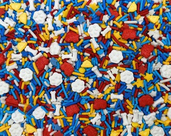 Firehouse Puppy Candy Sprinkles Mix - Party Decoration for Cakes, Cookies and Treats