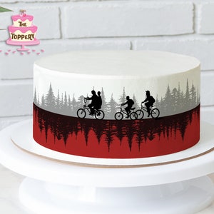 Something Strange - Edible Cake Wrap Strips (4&quot; Tall) - ICING Image Decoration (Choose From Drop-Down Menu)