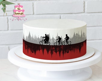 Something Strange - Edible Cake Wrap Strips (4" Tall) - ICING Image Decoration (Choose From Drop-Down Menu)
