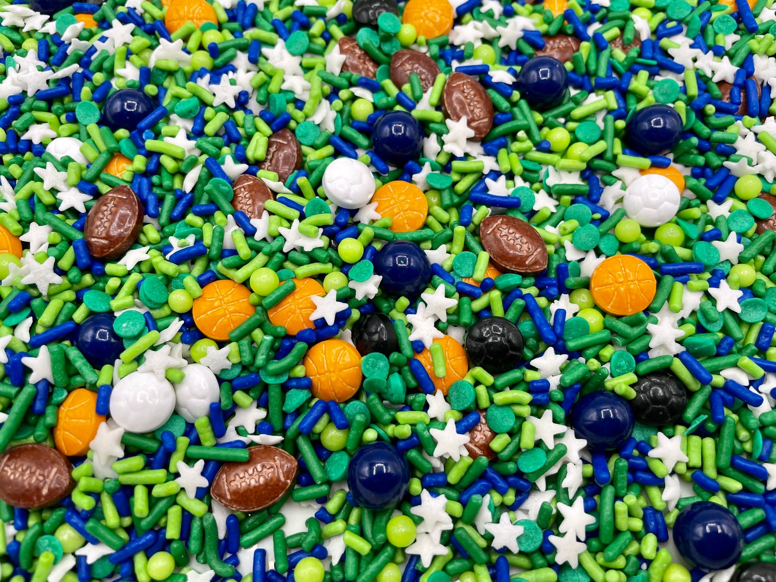 Sports Balls Edible Sprinkles for cupcakes cookies cakes Etsy