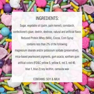 Garden Tea Party Candy Sprinkle Mix for Cakes, Cupcakes, Cookies, Baby, Wedding, Birthday, Decorations image 3