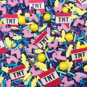 Llama Loot - Edible Candy Shapes Sprinkle Mix for Cakes, Cupcakes, Cookies, Wedding, Baby, Birthday, Party Favors, Decorations