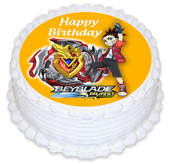 Home Garden Cake Toppers Urologie Am Thie De Beyblade Burst 7 Inch Edible Image Cake Cupcake Toppers 5