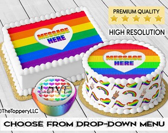 Regenbogen Flagge 12 Essbare erhebe dich Kuchen Toppers Dekoration Lesbisch CSD LGBT Regenbogen Flagge 12 Essbare erhebe dich Kuchen Toppers Dekoration Lesbisch CSD LGBT