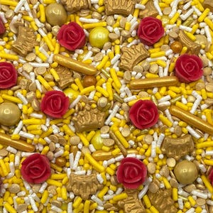 Enchanted Rose Sprinkle Mix - Edible Cake & Cupcake Decorations