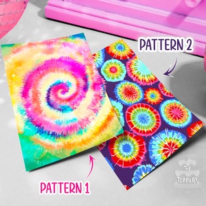 Groovy Rainbow Swirl - 8&quot; x 10&quot; Pattern, Edible Icing Paper, Sheet Image, Sugar Cake Wrap, Birthday, Baby Shower, Wedding Decoration