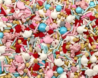 Wonderland - Edible Candy Shapes Sprinkle Mix for Cakes, Cupcakes, Cookies, Baby, Wedding, Birthday, Party Favors, Decorations