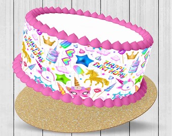 Unicorn Cake Image Etsy