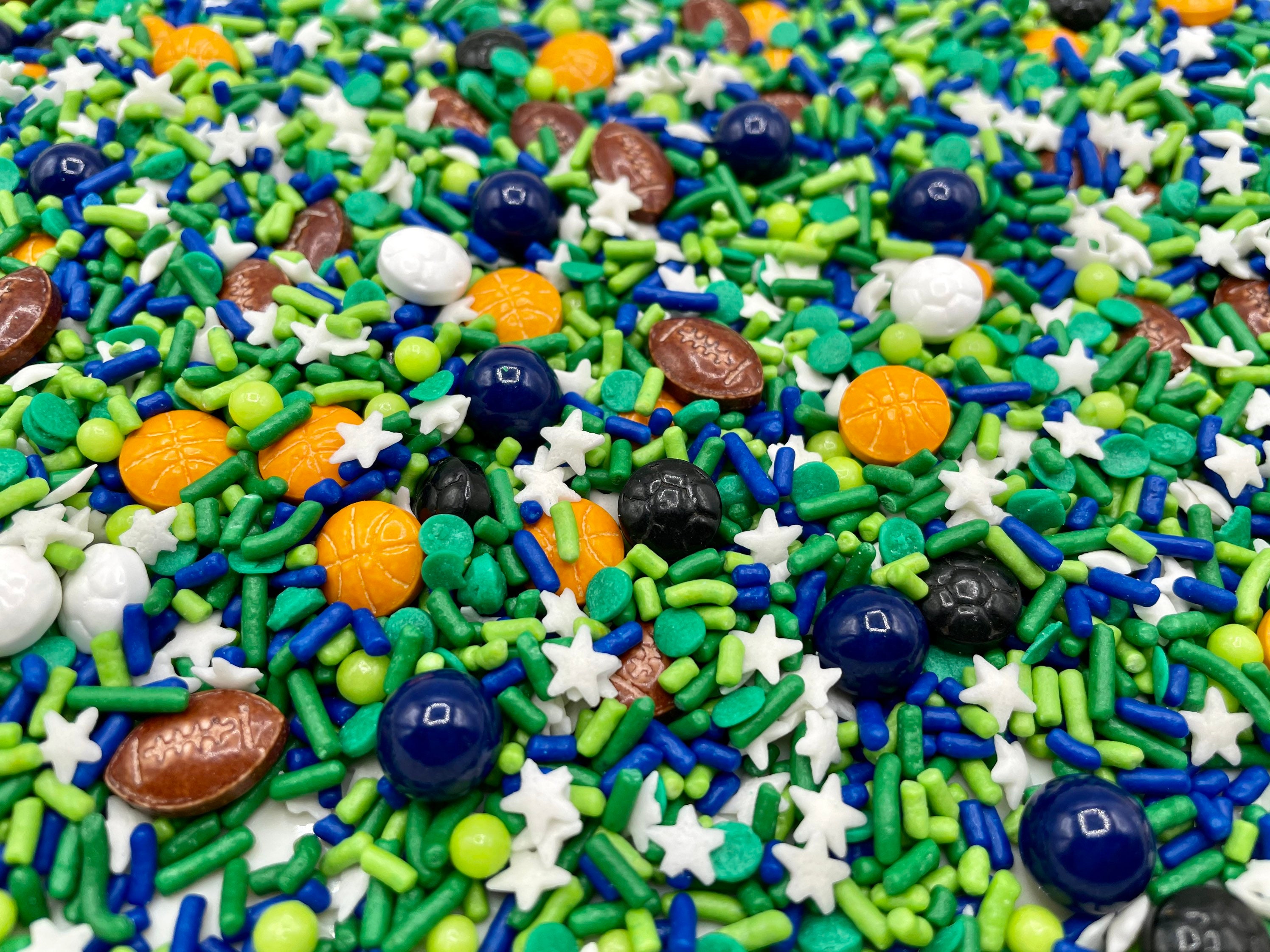 Sports Balls Edible Sprinkles for cupcakes cookies cakes Etsy