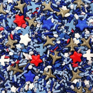 Aviator - Edible Candy Shapes Sprinkle Mix for Cakes, Cupcakes, Cookies, Baby, Wedding, Birthday, Party Favors, Decorations