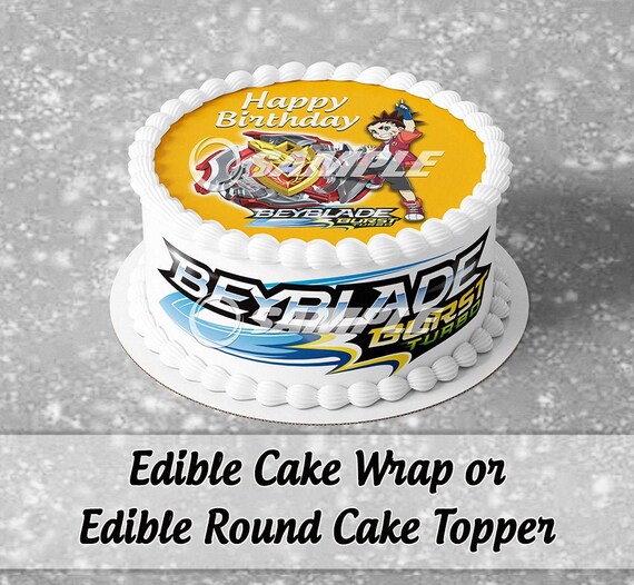 Party Supplies Cupcake Toppers Birthday Party Beyblade Burst 7 Inch Edible Image Cake Cake Toppers