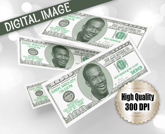 Fake 100 Dollar Bill Add Your Own Photo Personalized Etsy Fake 100 Dollar Bill Add Your Own Photo Personalized Etsy