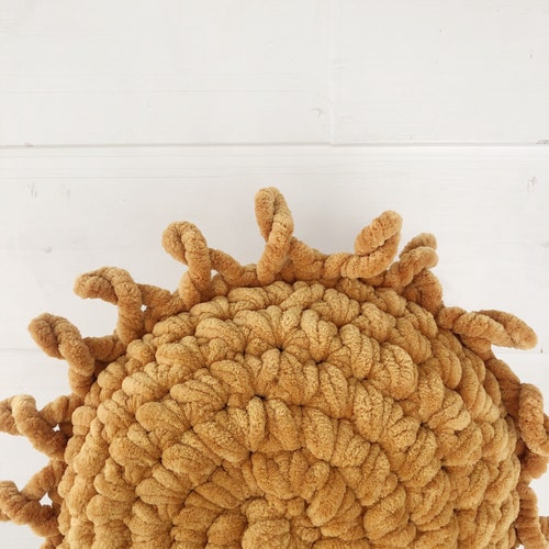 Boho Sun Pillow Mustard Yellow Boho Pillow Nursery Decor Etsy