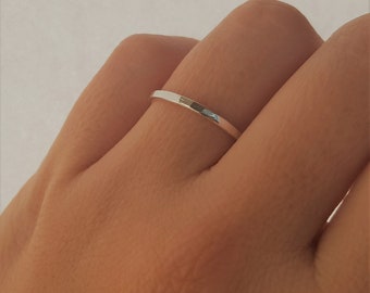 Thin Sterling Silver Ring · Stacking Ring 925 Silver
