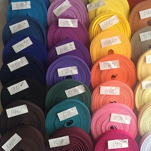 FULL ROLL Lovely Bias Binding 13mm Wide Double Folded 8 metres Tape Trim Trimmings Different Colours To Choose From