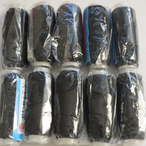 10 20 SCHWARZE ROLLEN SMOCKING Shirring Elastische Nähgarn-Spulen Handwerk Weitere Farben erhältlich